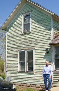 Harold and the farmhouse