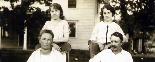 Fitzsimmons family on Avoca farm in the 1920's