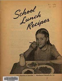 School lunch recipes book cover