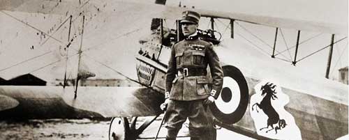 World War I pilot and plane
