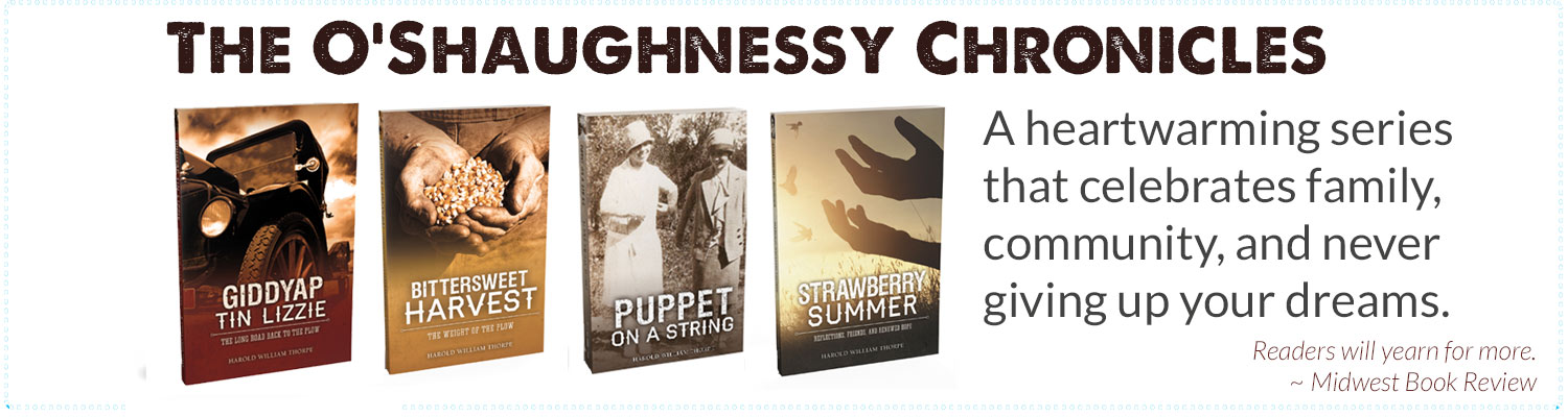 The 4 book covers of the O'Shaughnessy Series